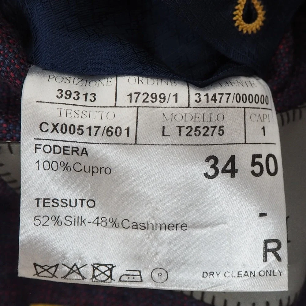 Canali Kei Sport Coat 40R Purple Silk Cashmere Blend Two Button Blazer Italy - Picture 4 of 15